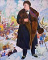 Porträt von Fyodor chaliapin 1921 Boris Mikhailovich Kustodiev